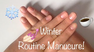 Winter Routine Manucure  Je Coupe mes Ongles❄️ [upl. by Inihor]