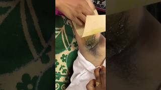 underarms hair remove for wax wax tutorial shorts [upl. by Ahsatsan]