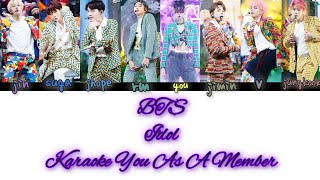 BTS quotIdolquot Karaoke You As A Member [upl. by Acisse]