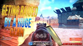 Huge Clan Raids us  Rust Life 46 Rustafied Main [upl. by Notgnimer20]