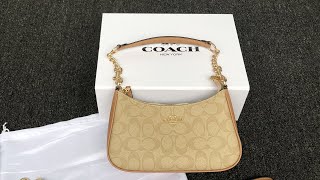 COACH Teri Shoulder Bag In Signature Canvas Review [upl. by Sharline35]