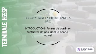 TERMINALE HGGSP  formes de conflits et tentatives de paix dans le monde actuel [upl. by Einon299]