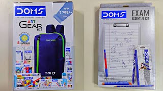 new doms stationery collection smart stationery kit doms art gear kit exam essential kit eracer [upl. by Eenattirb]