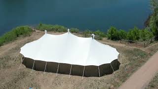 Aztec Tents  44x83 Tidewater Sailcloth Tent Installation [upl. by Nael]