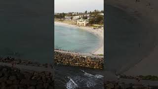 Cottesloe Beach sunset Perth Western Australia featuring Indianas Tea Rooms [upl. by Navonoj34]