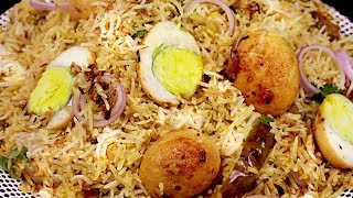 अंडा बिरयानी की यह तरीके को जान कर कहोगे की पहले क्यों नहीं पता था  Super Easy Egg Biryani [upl. by Shinberg211]