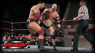 WWE  GOLDBERG VS BATISTA  FIRST AND LAST TIME EVER [upl. by Jermyn]