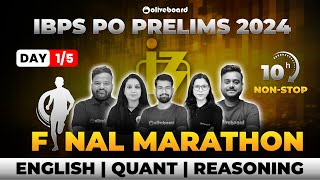 IBPS PO Final Marathon Day  15  IBPS PO Prelims Expected Questions  By Team Oliveboard [upl. by Oby]