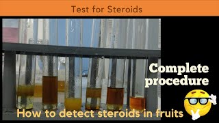 Test for Steroids  Phytochemical screening  Complete procedure part 2 [upl. by Grunenwald]