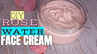 DIY 🌹ROSEWATER FACIAL CREAM  Oslove Holiday Series Part 3 [upl. by Deck]