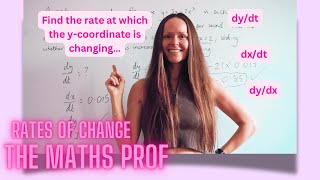 The Maths Prof Rates of Change Derivatives part 1 [upl. by Retha823]