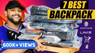 Best BackpackBags for SchoolCollegeOfficeTravelling on Amazon 🔥 Backpack Haul 2023  ONE CHANCE [upl. by Sand]