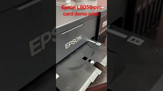 Epson L8050 L805 pvc card demo printer jpg print PVC Card demonstration demo setup and settings [upl. by Bianka]