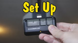 How to Program A Remote for a Chamberlain LiftMaster Craftsman Garage Door Opener  Setup Process [upl. by Sibilla295]