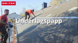 Takskolan Underlagstäckning del 1  Underlagspapp [upl. by Enelhtak]