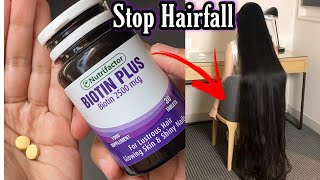 Honest Review Biotin Plus  How to Stop Hair fall Biotin Tablet uses hairfall biotin hairgrowth [upl. by Nyre]