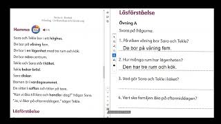 Läsförståelse Hemma måndag 4 november [upl. by Uase]