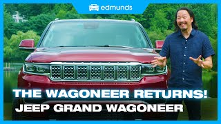 2022 Jeep Wagoneer amp Grand Wagoneer First Look  Jeeps Large SUVs Are Here  Price Styling amp More [upl. by Aneahs]