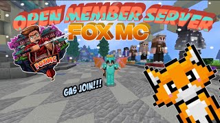 Open Member Server Support 121  FOX MC  Anti lag Dan Banyak Update [upl. by Akehs]