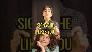 Signs ☢️that girl likes you she is interested in youlove relationship dating psychology facts [upl. by Annaicul]