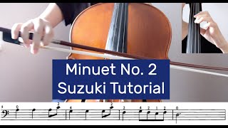 17 Minuet No 2  Suzuki Cello Book 1  ABRSM Cello Grade 2 A7 Tutorial by Cello Studio [upl. by Haceber]