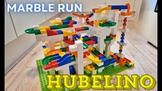 Hubelino Marble run Mega Building Box 585 piece Kugelbahn Baukasten mega [upl. by Arihs]