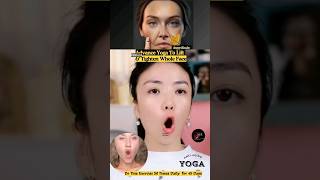 Advance Yoga To Lift amp Tighten Whole Face  AntiAging yoga wrinkles botox antiaging shorts [upl. by Grose]