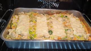 Kip met pasta oven schotel recept [upl. by Karab]