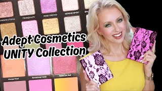 ADEPT COSMETICS UNITY COLLECTION REVIEW  2 LOOKS  Steffs Beauty Stash [upl. by Lonne251]