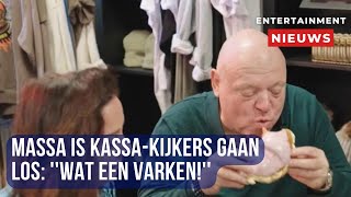 Ophef in Massa is Kassa Kijkers geschokt door eetgedrag Peter Gillis [upl. by Yong]