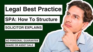 How to Structure a Business Purchase Agreement Pro Tips from an MampA Lawyer [upl. by Aihtenyc]