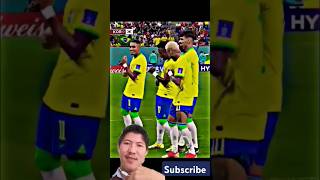 Brazil celebration football brazil neymar worldcup rection shorts greenscreen viralvideo [upl. by Septima202]