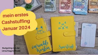 ❤️ Januar Cashstuffing  Umschläge füllen ❤️ Budgetplanung mit der Umschlagmethode ❤️ [upl. by Yelsnit259]