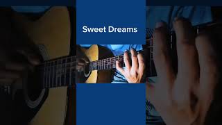 Easy guitar tap sweet dreams shorts guitar reels trending tutorial chords tap [upl. by Sutelc]