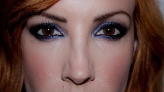 MAQUILLAJE OJOS MARCADOS Y LABIO INTENSO BLUE SMOKEY EYES con Vice Palette Urban Decay [upl. by Eelyam830]