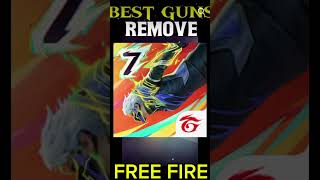 Top 3 GUNS Removed IN Garena FREE FIREA2A4A6A7A9J2J3J5J6J7J9S2S4S5S7A9A2A30A50 [upl. by Yeoz251]