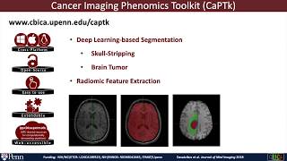 CBICA CaPTk Deep Learning Segmentation and Radiomics [upl. by Junius]