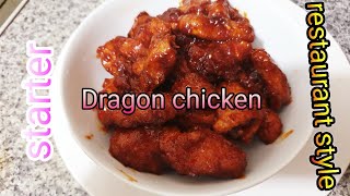 DRAGON CHICKEN  INDO CHINESE  STARTER RECIPE [upl. by Halda242]