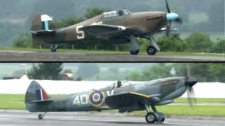 SPITFIRE and HURRICANE Biggin Hill 2016 [upl. by Eniamahs]