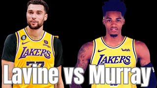 Lakers Zach Lavine Vs Dejounte Murray Trade [upl. by Hafirahs]