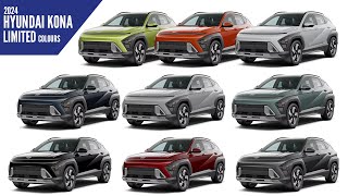 2024 Hyundai Kona Limited  All Color Options  Images  AUTOBICS [upl. by Darwin411]