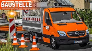 LS17 BAUSTELLE 1 Straße absperren und Baustelle vorbereiten  Farming Simulator [upl. by Habeh]