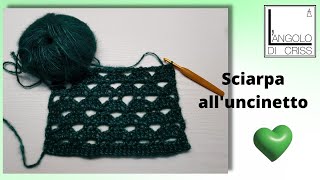 Sciarpa alluncinetto TUTORIAL IN DIRETTA [upl. by Allevon394]