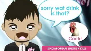 Singaporean Singlish kills the English Language funny talk [upl. by Adnohsor813]