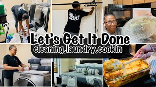 GET IT ALL DONE  CLEANING amp LAUNDRY MOTIVATION  COOKING  NEW RECIPE [upl. by Edin]