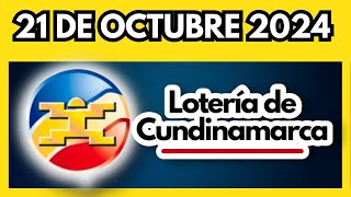 LOTERIA DE CUNDINAMARCA último sorteo del lunes 21 de octubre de 2024 💫✅💰 [upl. by Harrison695]