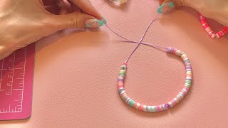 How to tie a bracelet SUPER EASY AND SECURE KNOT [upl. by Eyahc]