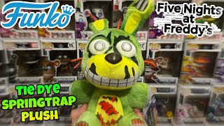 NEW TIE DYE SPRINGTRAP PLUSH UNBOXING amp REVIEW  Funko Five Nights at Freddy’s Toys 2022 [upl. by Iilek]