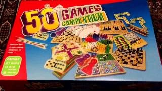 Games 50 Games Compendium Family Chess Draughts Ludo Bowling Cards ETC Unboxing Tesco UK 2016 [upl. by Clarissa12]