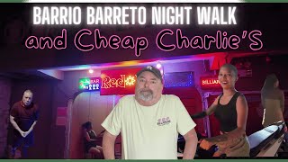 Subic Bay Barrio Barretto Night Walk with a visit at Cheap Charlies Bar nightlife philippines [upl. by Smitty]